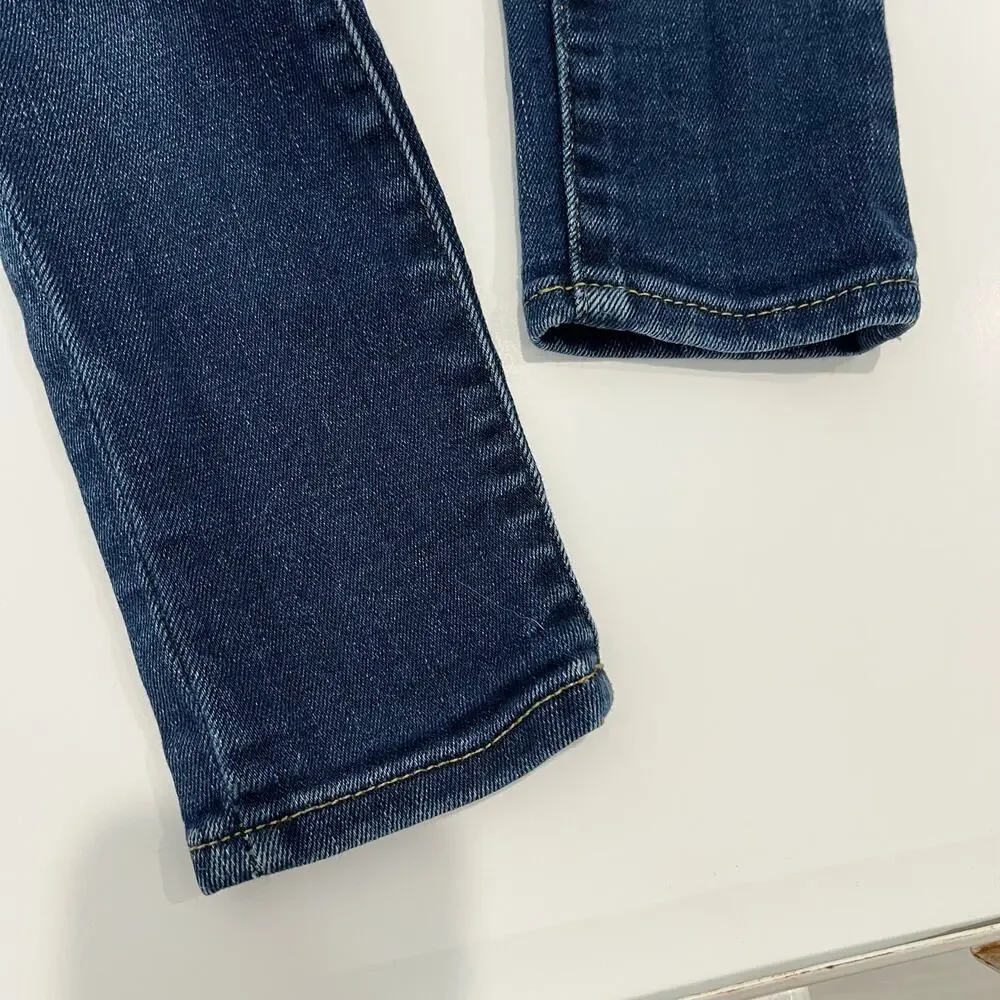 Ralph Lauren Girl's 6 Jegging Distressed Slim Fit Medium Wash Denim Jeans